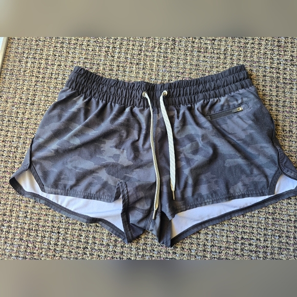 Vuori Gray Camo Athletic Shorts - Picture 1 of 8